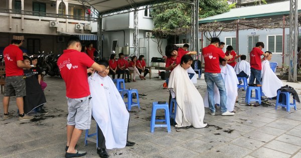 Hội Thánh Hà Nội cắt tóc từ thiện